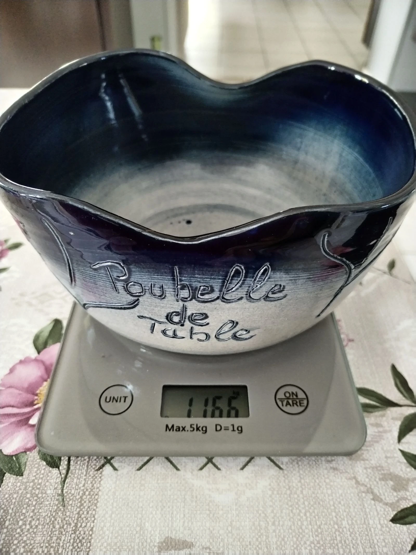 Muy bella copa vintage de cerámica artesanal de Alsacia firmada por Anne Ehret Ranrupt. – photo 6